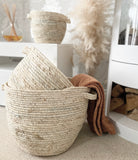 Round Storage Baskets - set of 3 - Trendy Barn Interiors