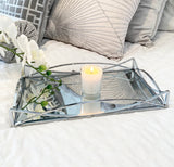 Mirrored Decorative Styling Tray - Small