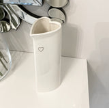 Heart Ceramic Tall Vase